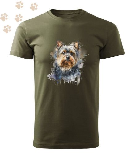 Yorkshire Terrier (11) mintás Férfi-unisex póló - Több színben