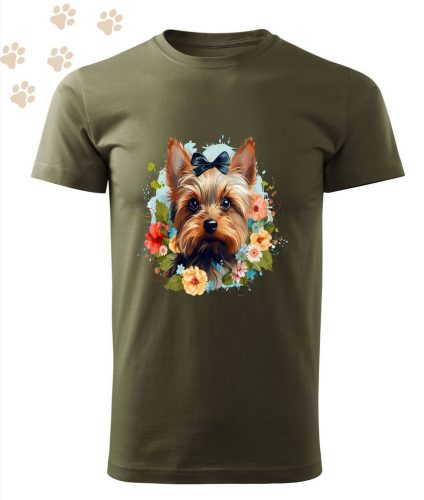 Yorkshire Terrier (12) mintás Férfi-unisex póló - Több színben