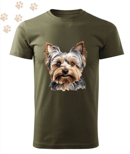 Yorkshire Terrier (16) mintás Férfi-unisex póló - Több színben