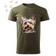 Yorkshire Terrier (16) mintás Férfi-unisex póló - Több színben