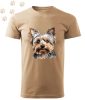 Yorkshire Terrier (16) mintás Férfi-unisex póló - Több színben