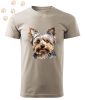 Yorkshire Terrier (16) mintás Férfi-unisex póló - Több színben